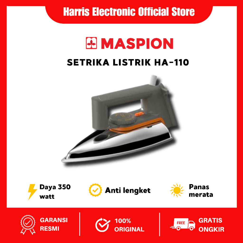 Setrika Maspion 350 Watt HA110